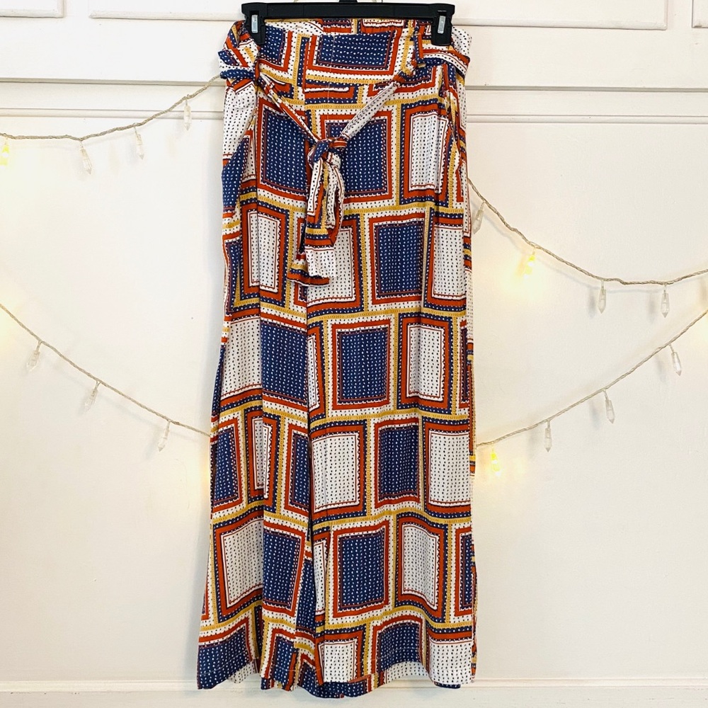 Ankle Wide Legged Elastic Waist Pants